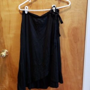 Black wrap Bobeau skirt